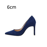 Women Pumps High Heels Shoes Pointed Toe Brand Woman Wedding Shoes Spring Summer Thin Heels Office Lady Dress Shoes Plus Size