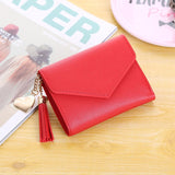 Women's Wallet Cute Student Tassel Pendant Trend Small Fashion PU Wallet 2019 Coin Purse Women Ladies Card Bag For Women LMJZ