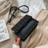 Cotton and Linen Crossbody Bags For Women 2019 Winter Shoulder Messenger Bag Female Mini Chain Handbags and Purses