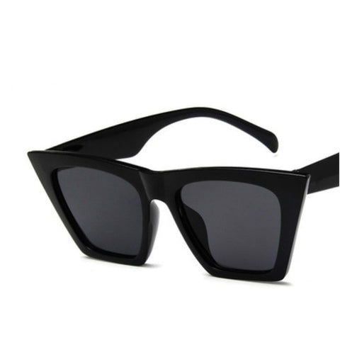 2019 new brand sunglasses Square glasses  Personalized cat eyes Colorful sunglasses trend versatile sunglasses uv400 curtain