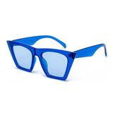 2019 new brand sunglasses Square glasses  Personalized cat eyes Colorful sunglasses trend versatile sunglasses uv400 curtain