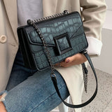 Stone Pattern PU Leather Crossbody Bags For Women 2020 Small Shoulder Messenger Bag Female Luxury Chain Handbags and Purses
