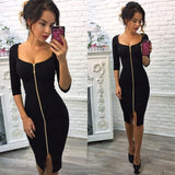 Lossky Women Sexy Club Low Cut Bodycon Dress Red Velvet Sheath 2020 Burgundy Fashion Black Pure Spring pencil dresses for office