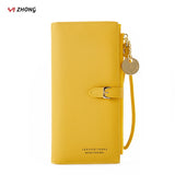 YIZHONG Fashion Women Wallets and Purses Wristband Long Female Wallet Clutch Zipper Phone Pocket Card Holder Ladies Carteras