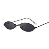 Retro Small Oval Sunglasses Women Female Vintage Hip Hop Balck Glasses Retro Sunglass lady Luxury Brand Eyewear