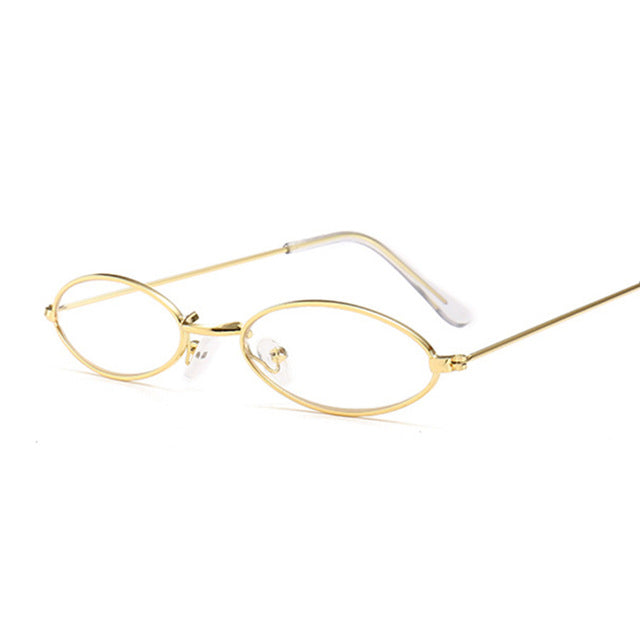 Retro Small Oval Sunglasses Women Female Vintage Hip Hop Balck Glasses Retro Sunglass lady Luxury Brand Eyewear